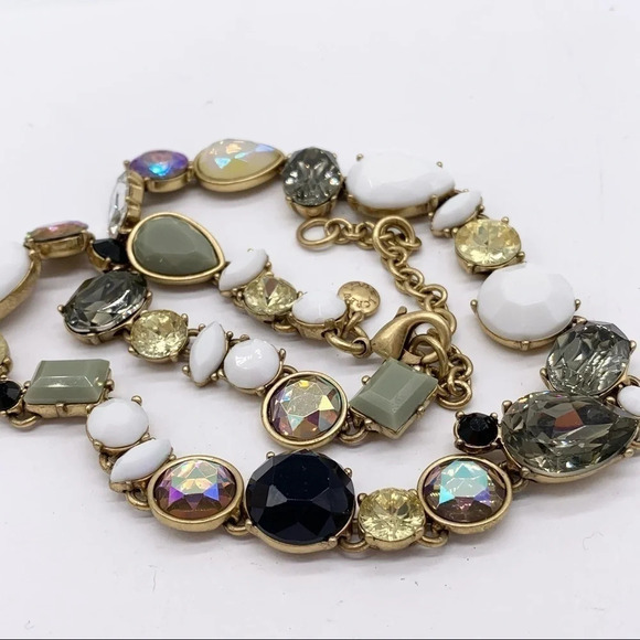 J. Crew Brulee Crystal AB Collar Necklace - Picture 3 of 4